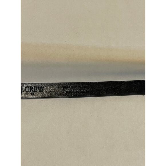 J. Crew Factory Italian Calf Hair thin Belt Small Animal Print Genuine Leather - Picture 7 of 12